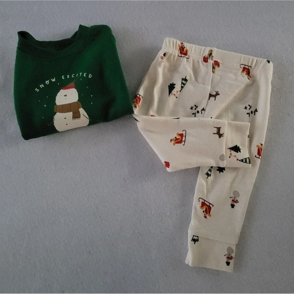 Carters Baby Boy‎ Christmas Clothes 6 Months Pants Shirt 2 PC Cute Winter Outfit